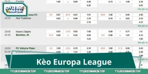 Kèo Europa League: Soi Tỷ Lệ Cúp C2, Đọc Cược Chuẩn Từng Trận